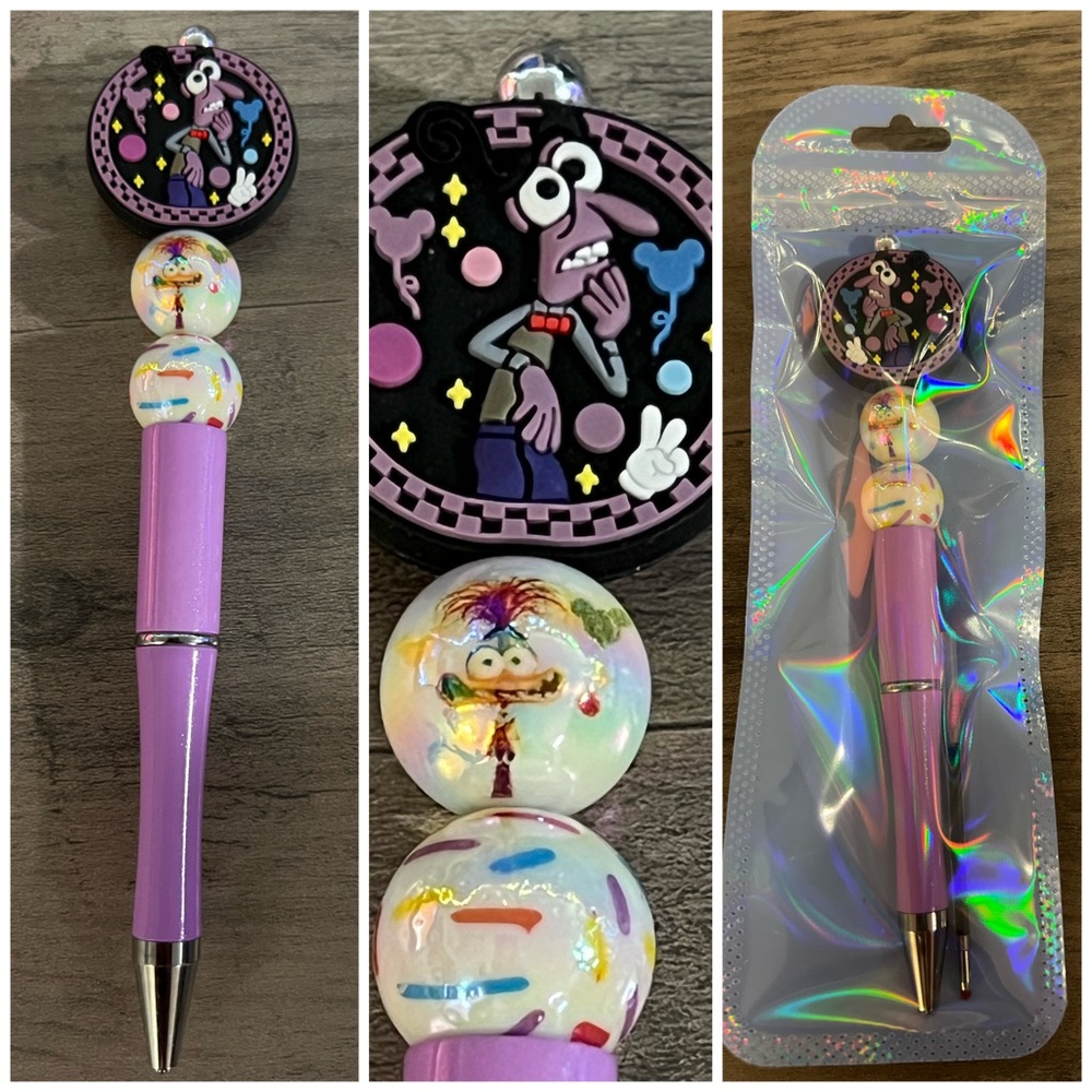 Inside Out Fear beaded focal pen